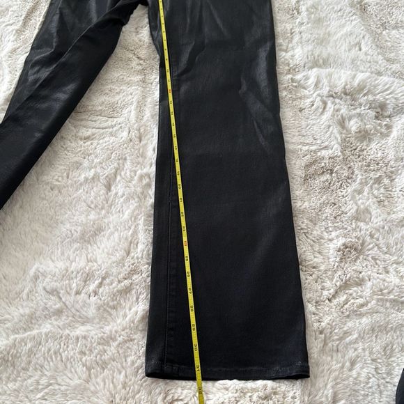 Simkhai Amelia Straight Leg Denim Coated Black Size 31 - Picture 10 of 11